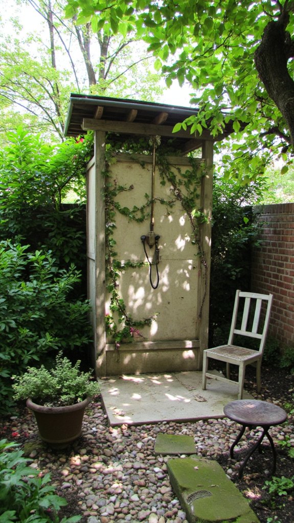 outdoor shower nature experience