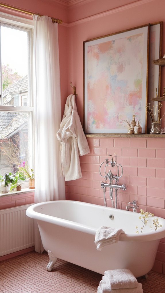 personalized pink wall decor