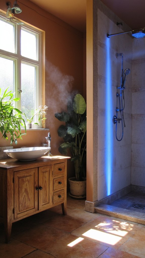 personalized shower lighting experience