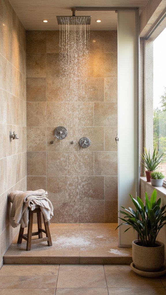 rainfall showerhead for luxury