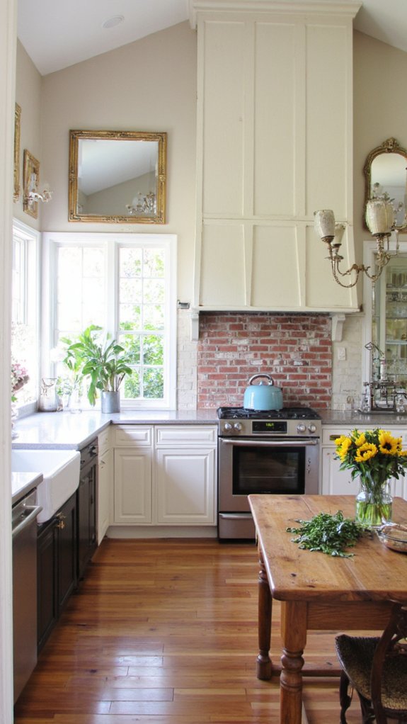 reflective mirrors enhance ambiance