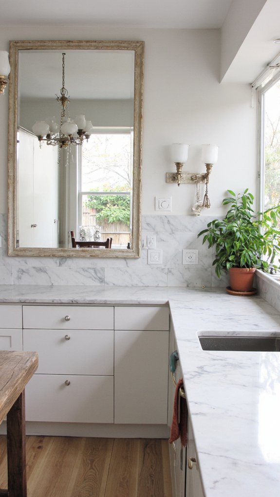 reflective surfaces enhance space