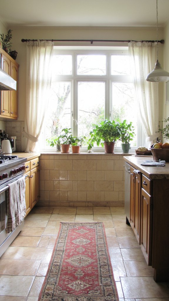 reflective tile kitchen transformation
