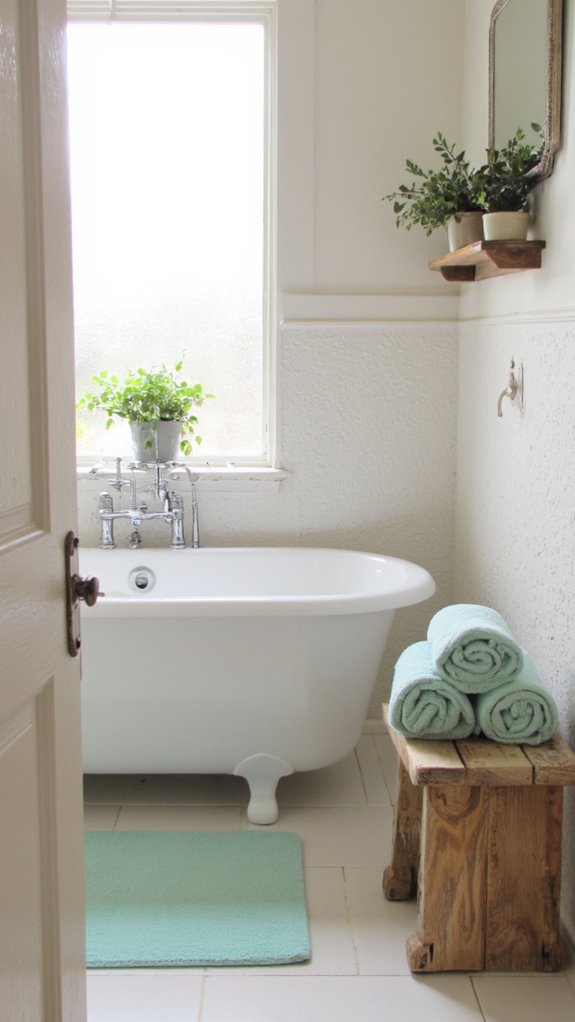 refreshing pale mint accents