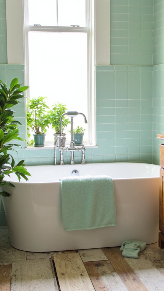 revitalizing spa like bathroom atmosphere