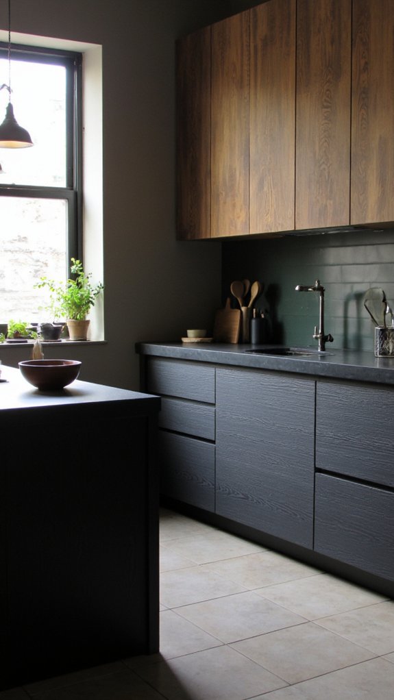 rich matte kitchen hues