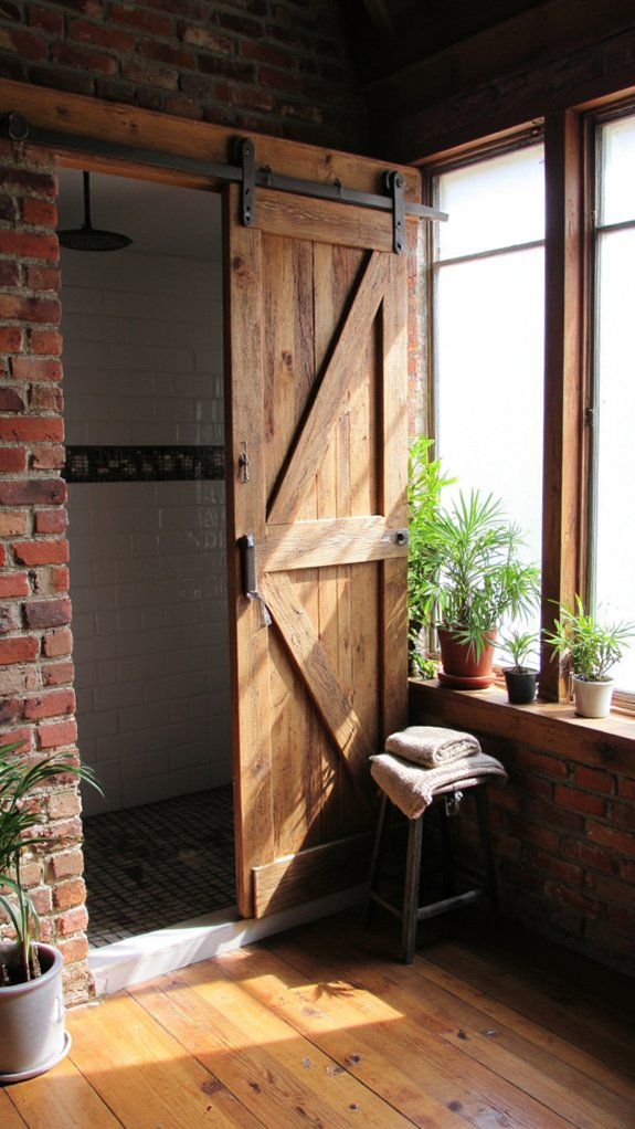 rustic barn door charm