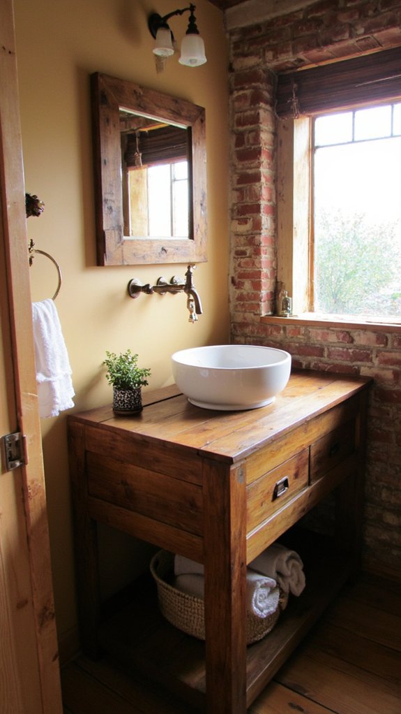 rustic charm for bathrooms