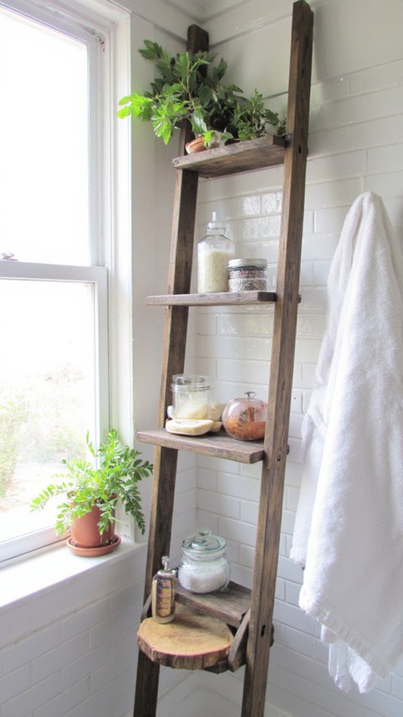 rustic charm in bathrooms