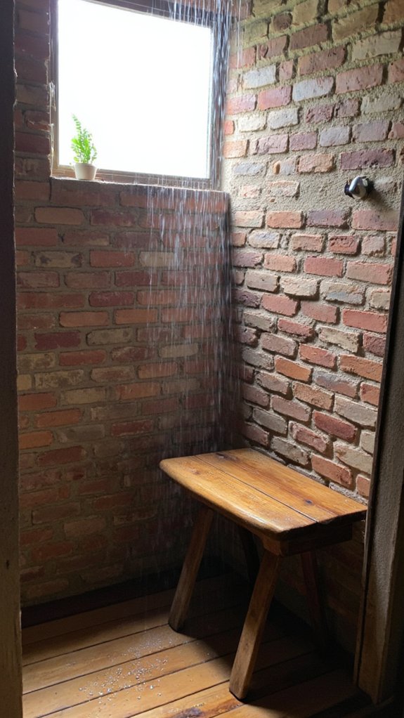 rustic charm in showers