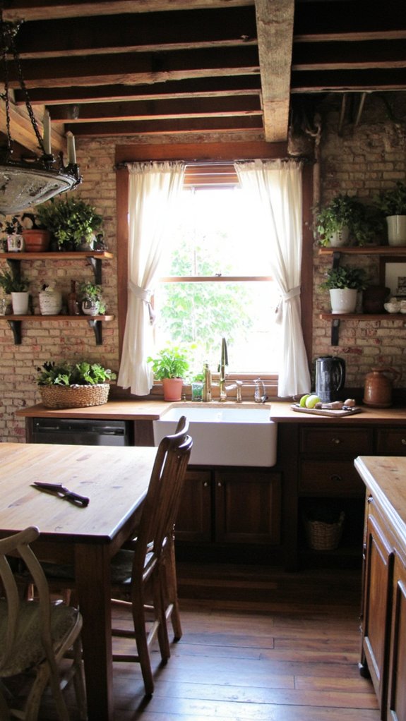 rustic farmhouse kitchen charm