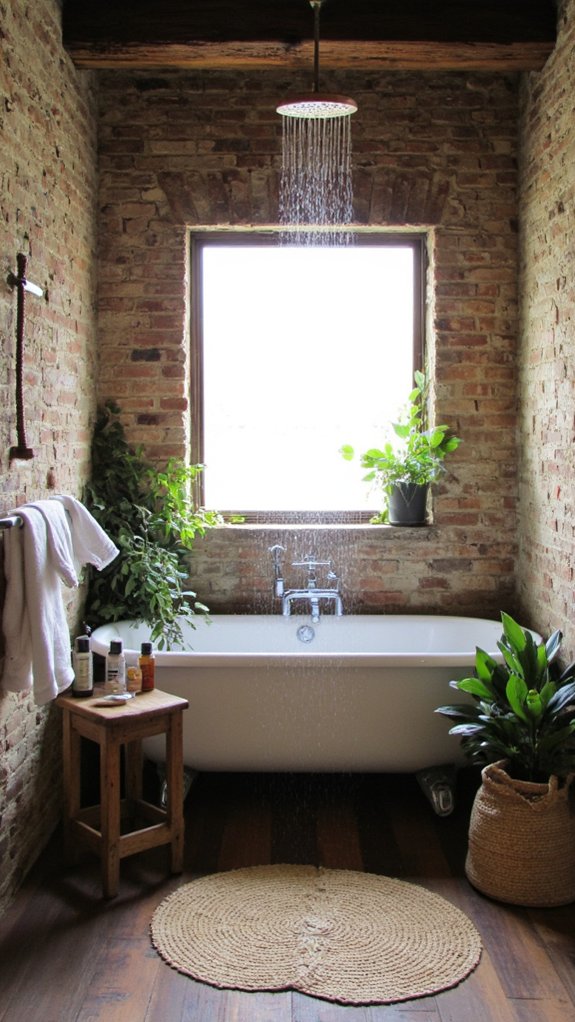 rustic farmhouse shower elegance