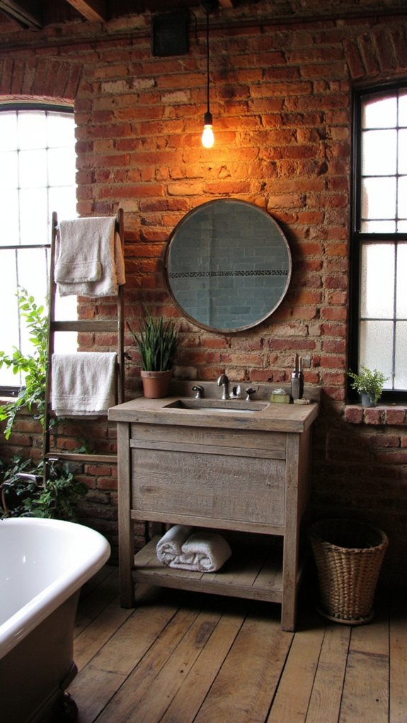rustic industrial bathroom charm