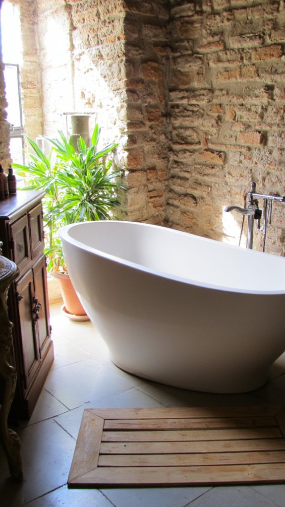 sculptural freestanding bathtub elegance