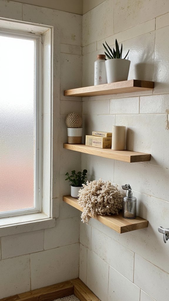 seamless custom bathroom storage
