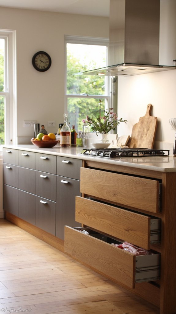 seamless handleless drawer systems