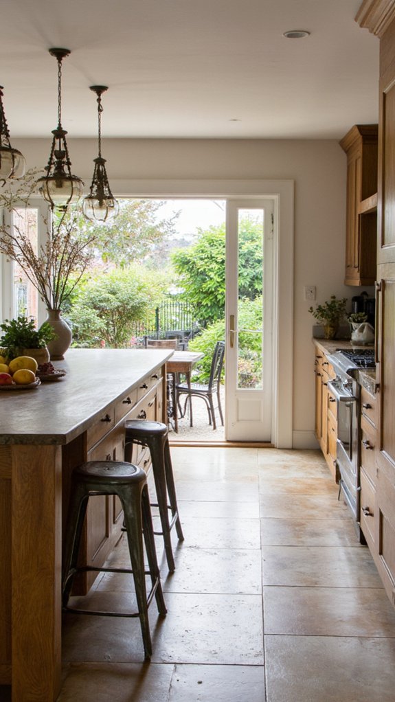 seamless kitchen entertaining flow