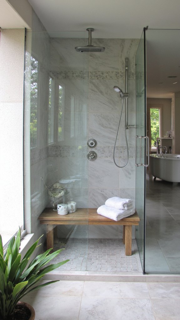 seamless spacious shower experience