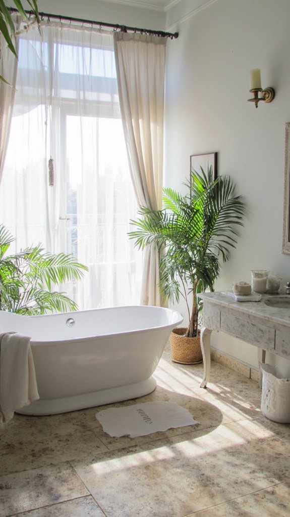 serene bathroom color palettes