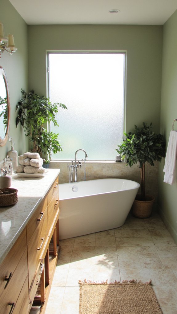 serene bathroom color scheme