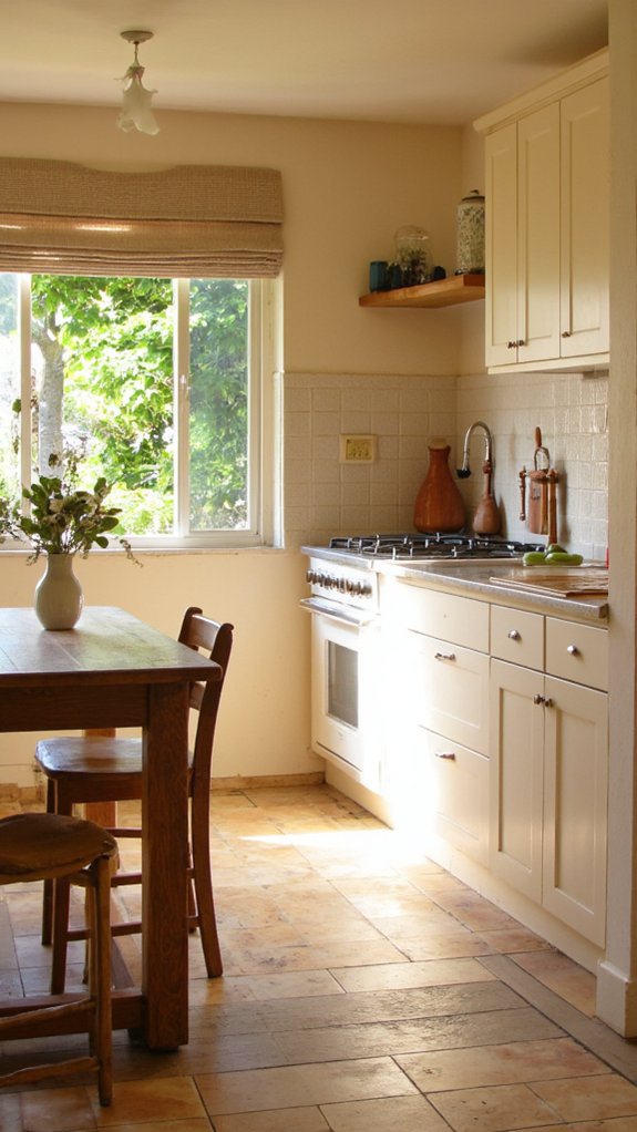 serene beige kitchen transformation