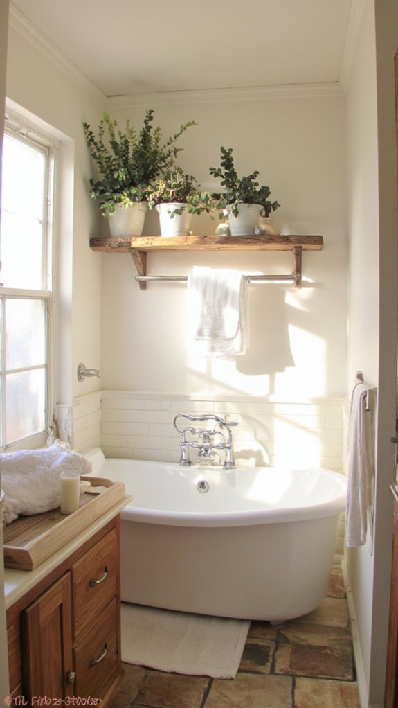 serene creamy white wood