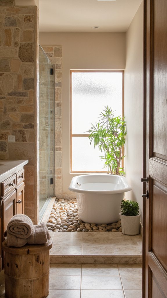 serene earthy bathroom retreat