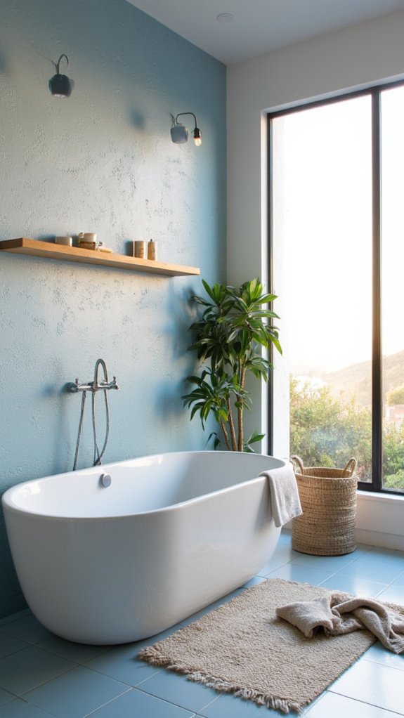 serene minimalist aqua oasis