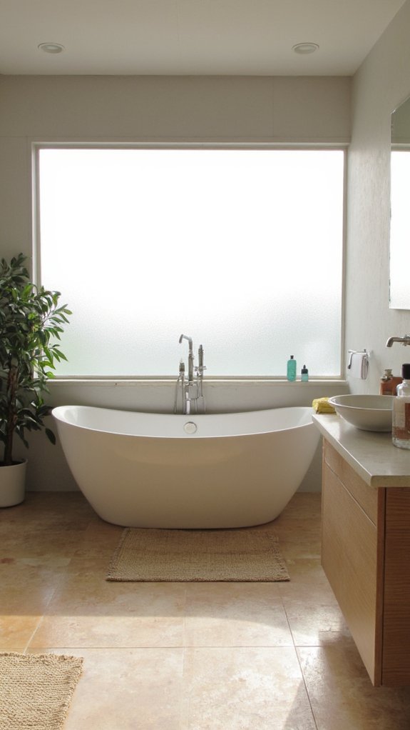 serene minimalist bathroom design