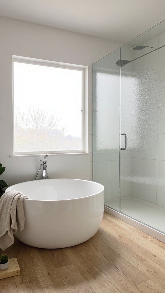 serene minimalist bathroom design