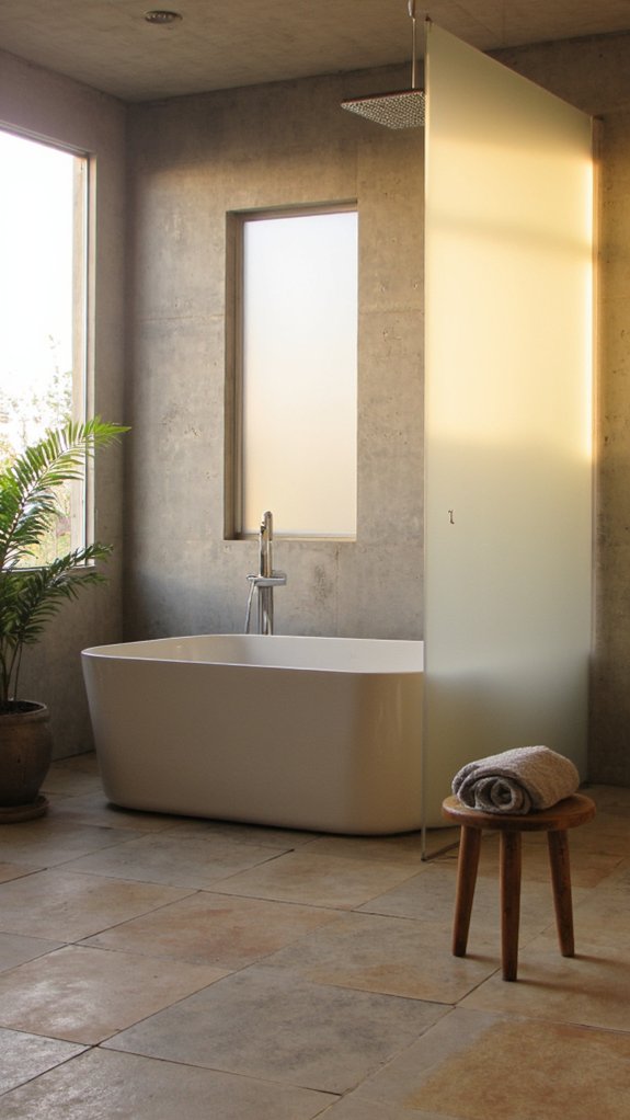 serene minimalist bathroom retreat