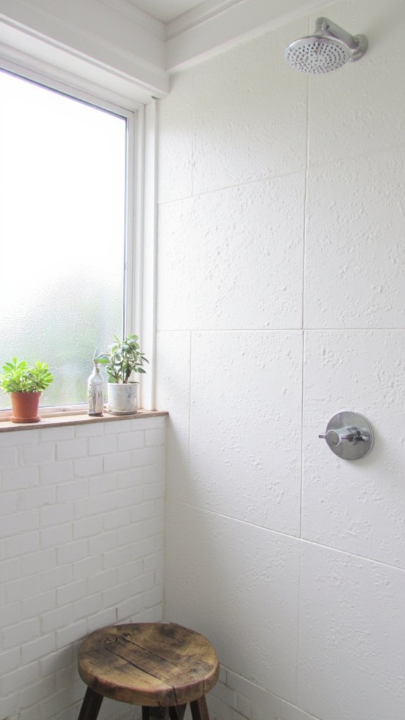 serene minimalist shower oasis
