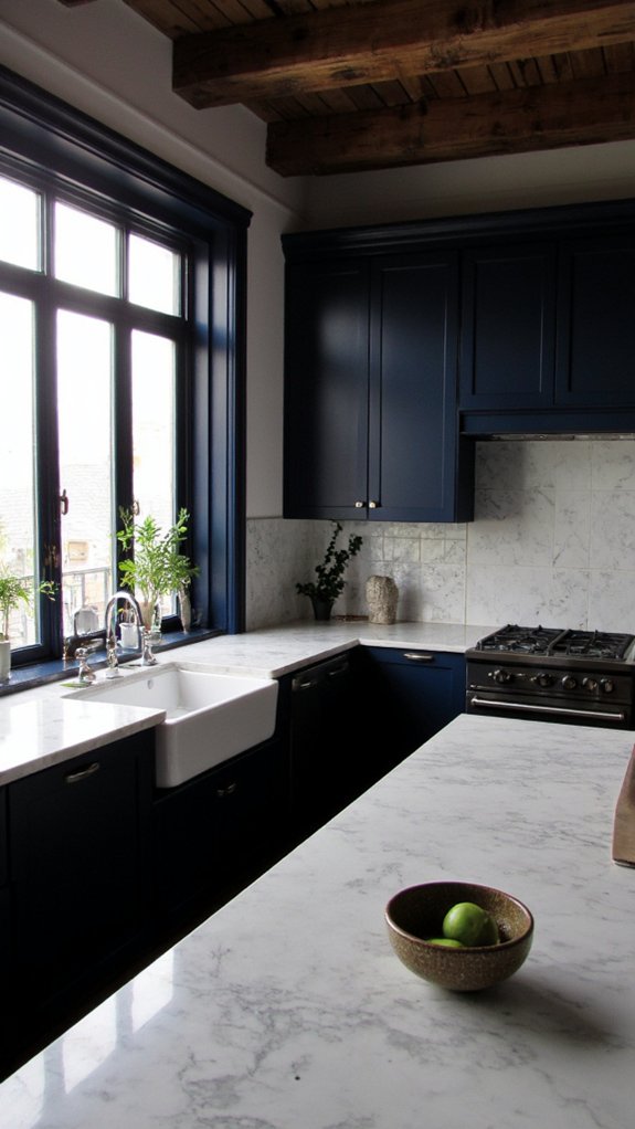 serene monochromatic kitchen elegance