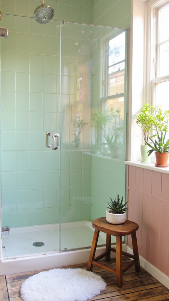 serene pastel bathroom retreat