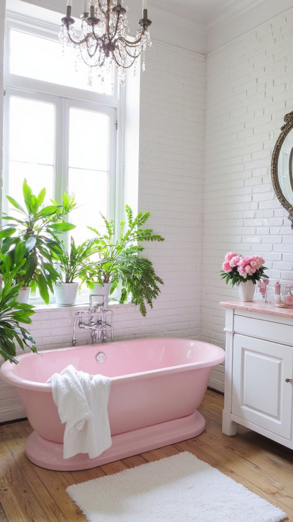 serene pink and white sanctuary