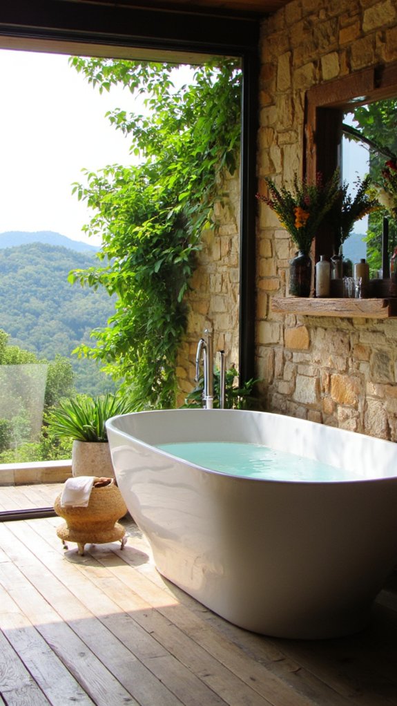 serene retreat with sunlight