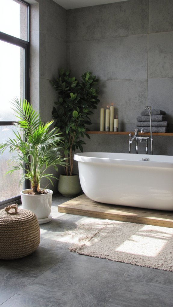 serene spa inspired bathroom retreat