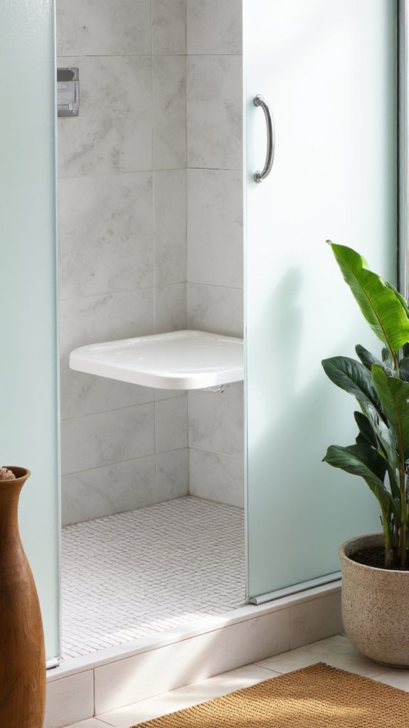 sleek durable shower relaxation