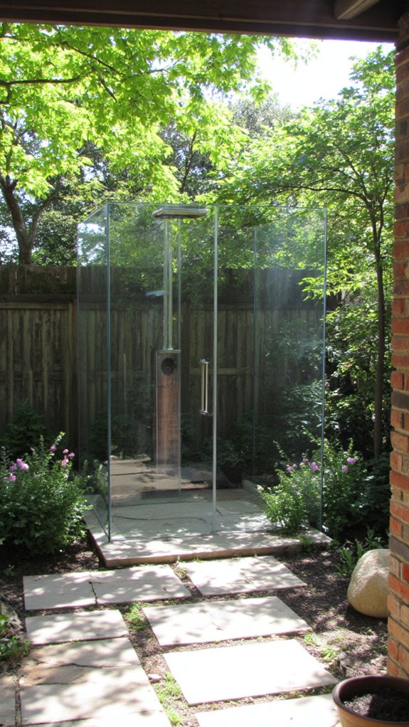 sleek elegant outdoor privacy