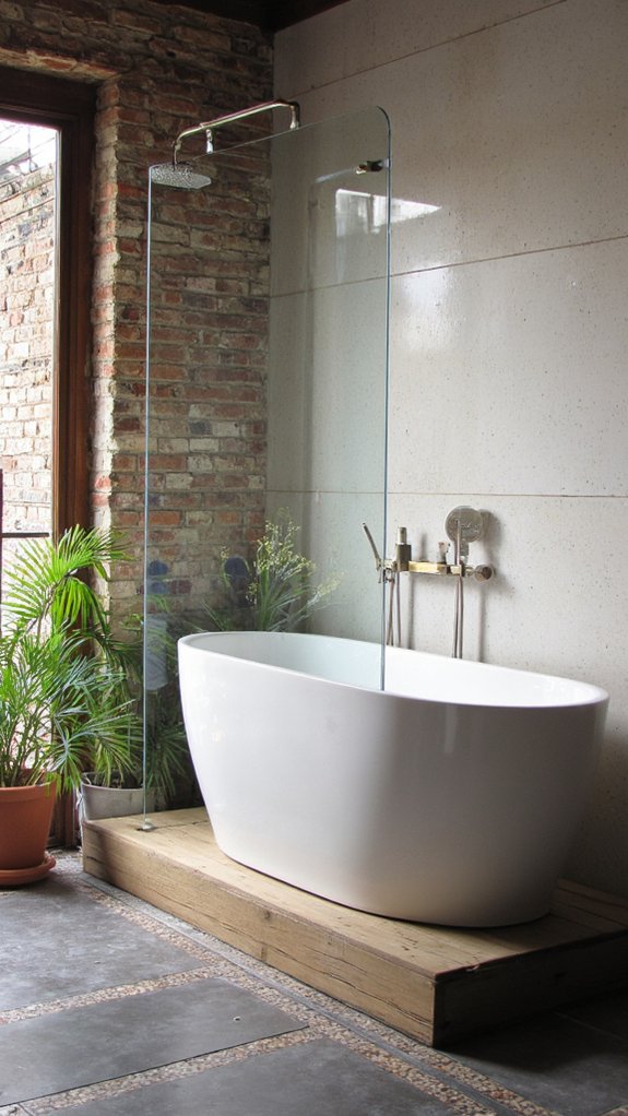 sleek glass bathroom enclosures