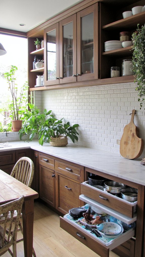 sleek high gloss storage