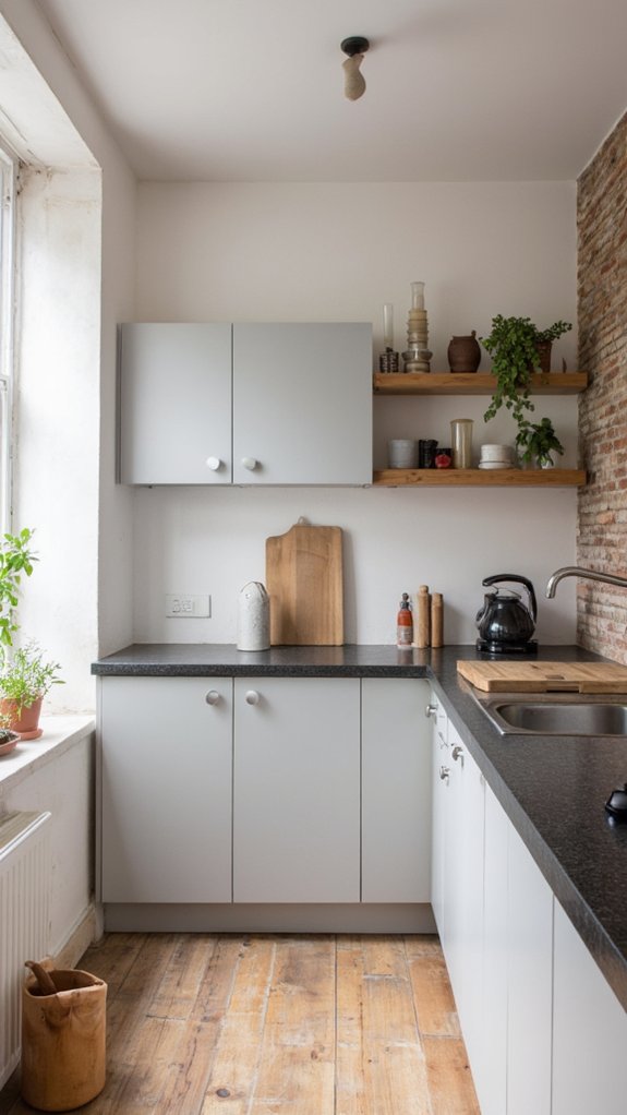 sleek minimalist kitchen cabinetry