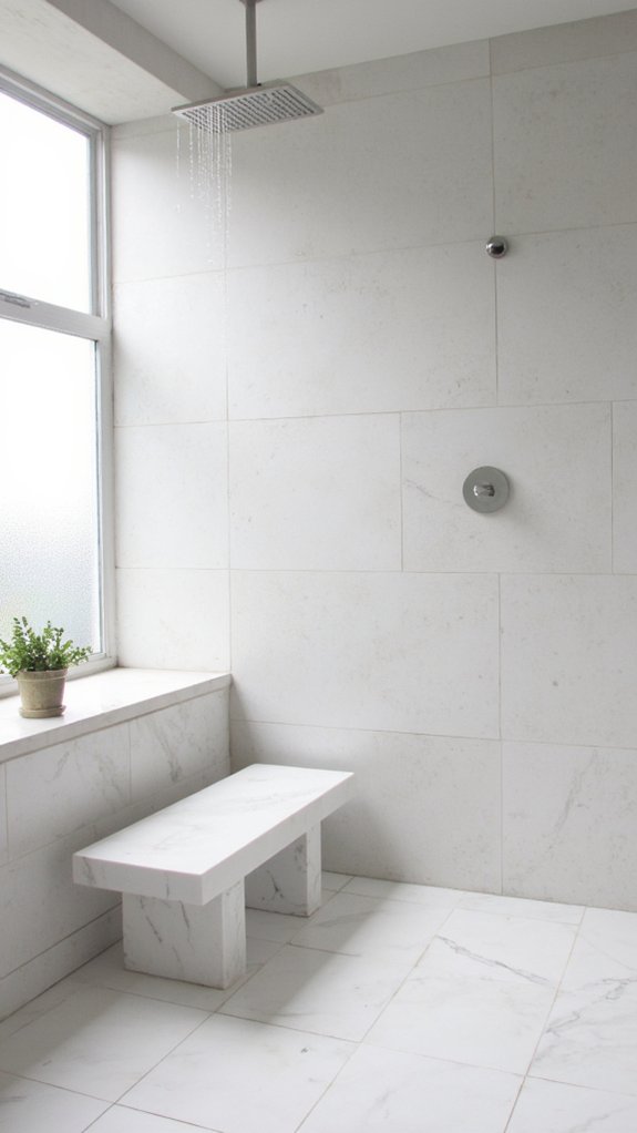 sleek minimalist marble sanctuary