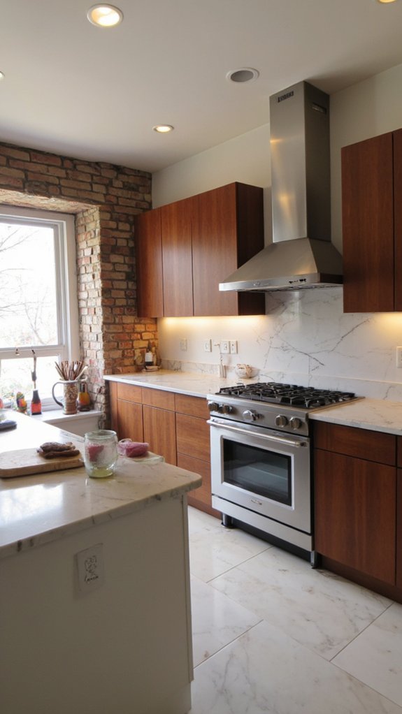 sleek modern kitchen lighting