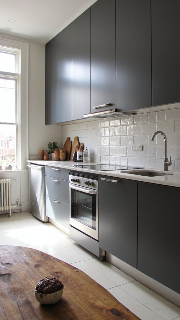 sleek modern reflective finishes