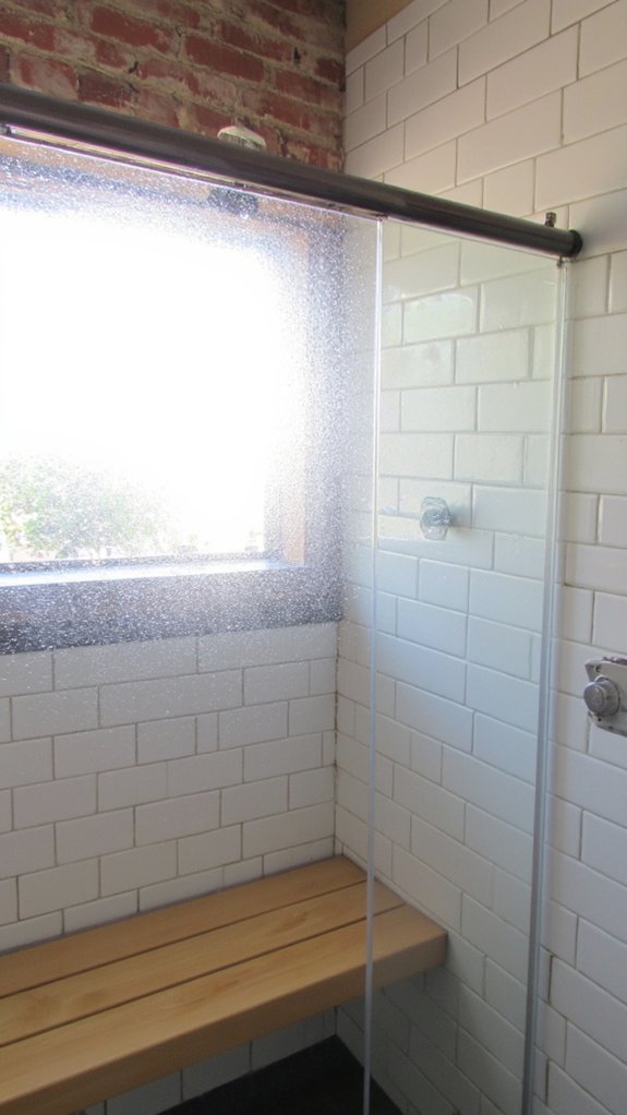 sleek modern shower seating