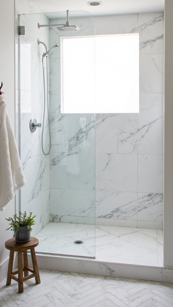 sleek monochromatic marble elegance