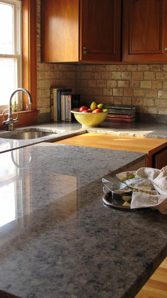 sleek reflective easy to clean surfaces