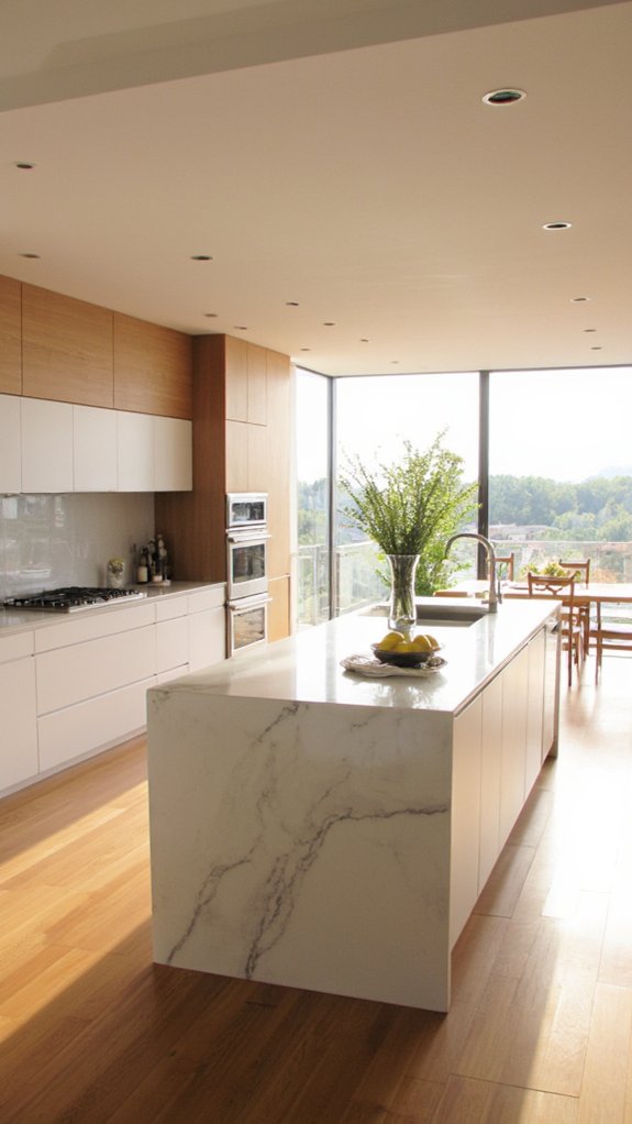 sleek spacious elegant kitchens