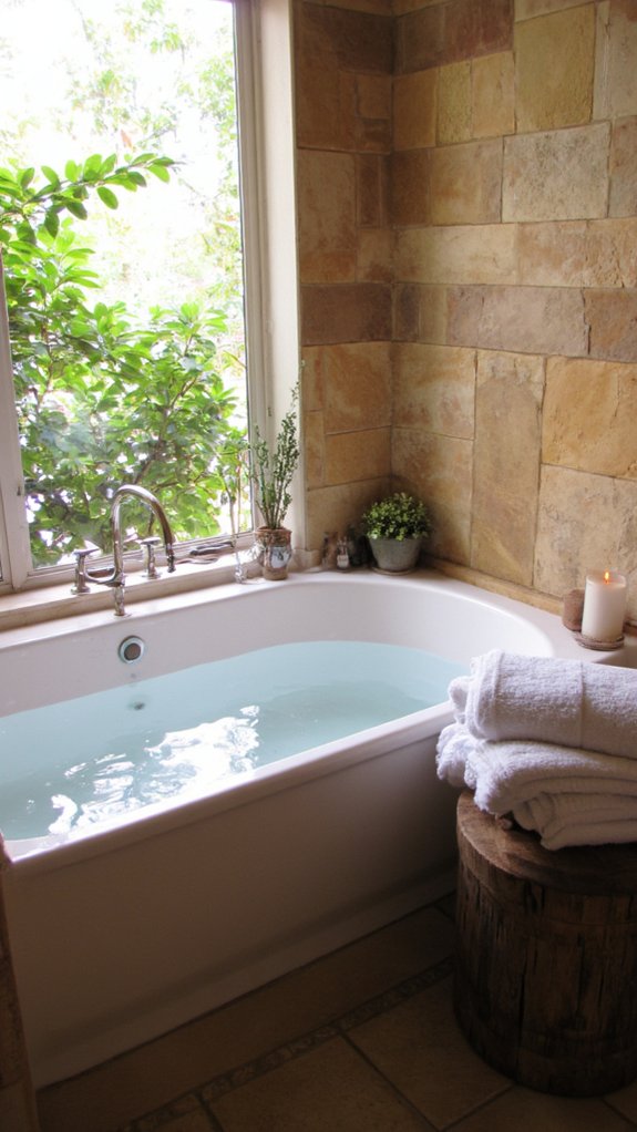 soaking tub relaxation escape